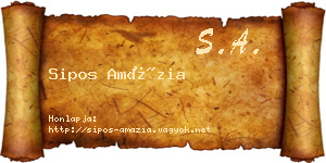 Sipos Amázia névjegykártya